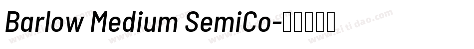 Barlow Medium SemiCo字体转换